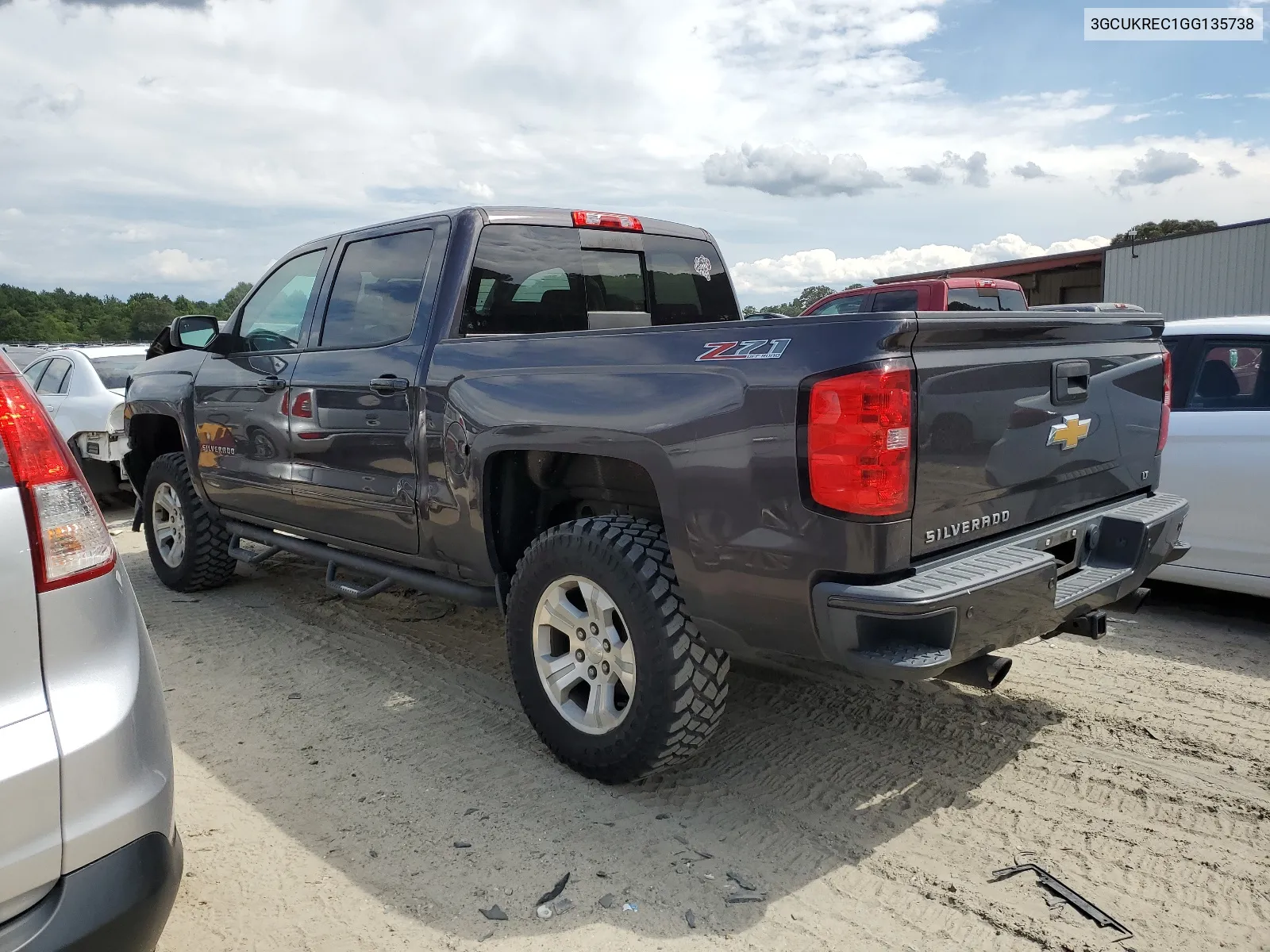 2016 Chevrolet Silverado K1500 Lt VIN: 3GCUKREC1GG135738 Lot: 66786234