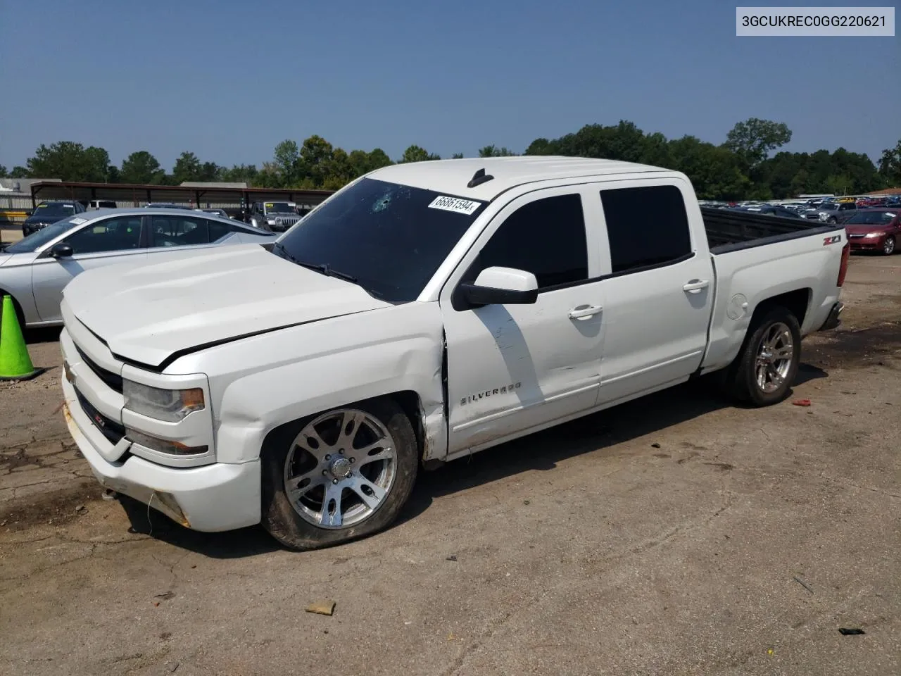 2016 Chevrolet Silverado K1500 Lt VIN: 3GCUKREC0GG220621 Lot: 66861594