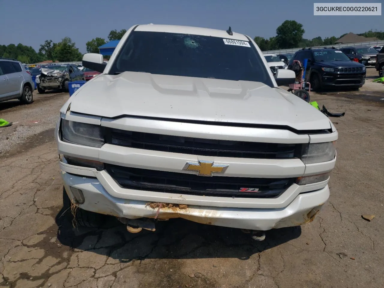 2016 Chevrolet Silverado K1500 Lt VIN: 3GCUKREC0GG220621 Lot: 66861594