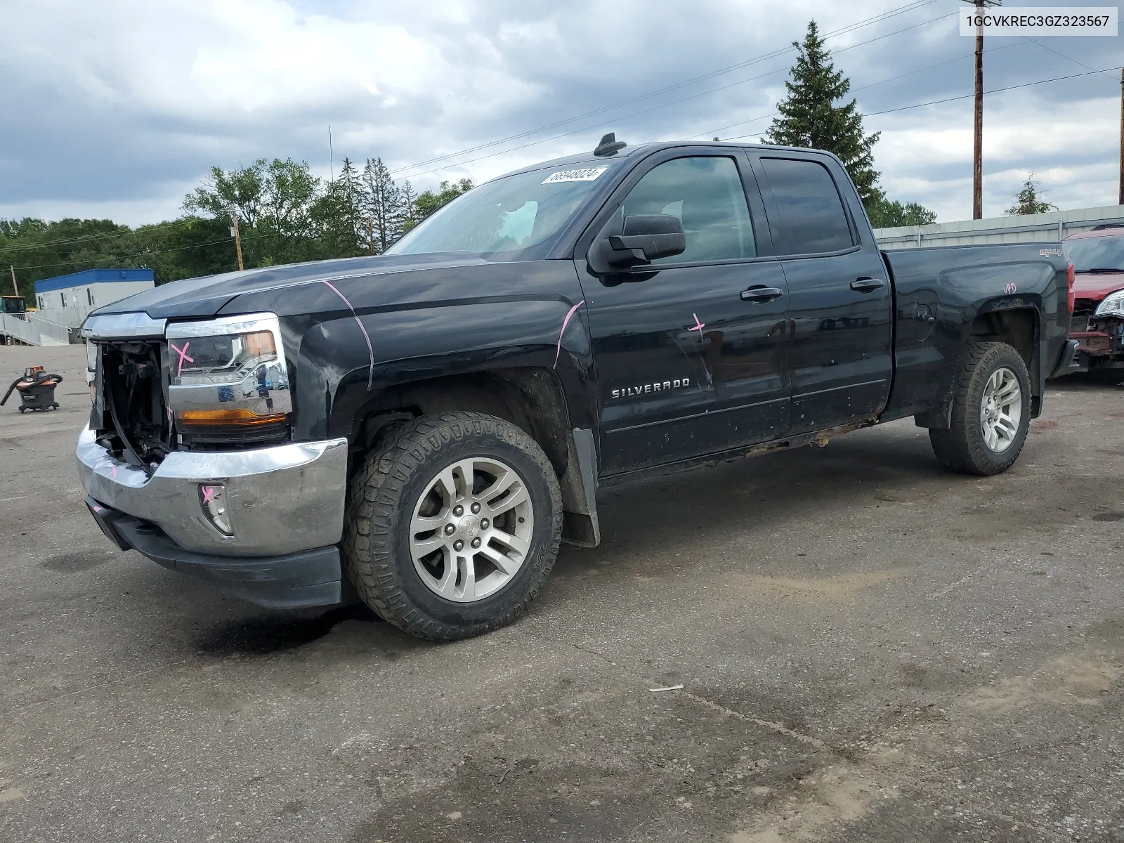 1GCVKREC3GZ323567 2016 Chevrolet Silverado K1500 Lt