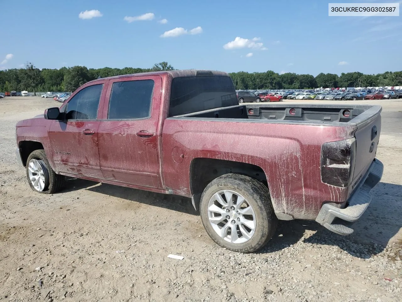 2016 Chevrolet Silverado K1500 Lt VIN: 3GCUKREC9GG302587 Lot: 67593294