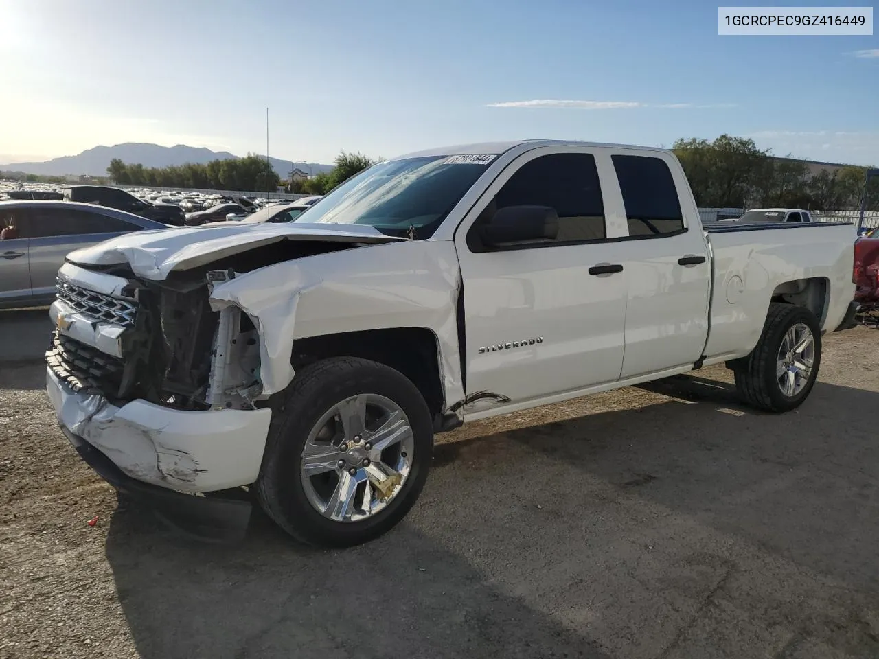 2016 Chevrolet Silverado C1500 Custom VIN: 1GCRCPEC9GZ416449 Lot: 67921544