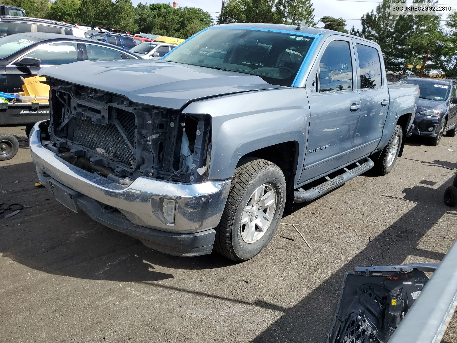 2016 Chevrolet Silverado K1500 Lt VIN: 3GCUKREC2GG222810 Lot: 67926384