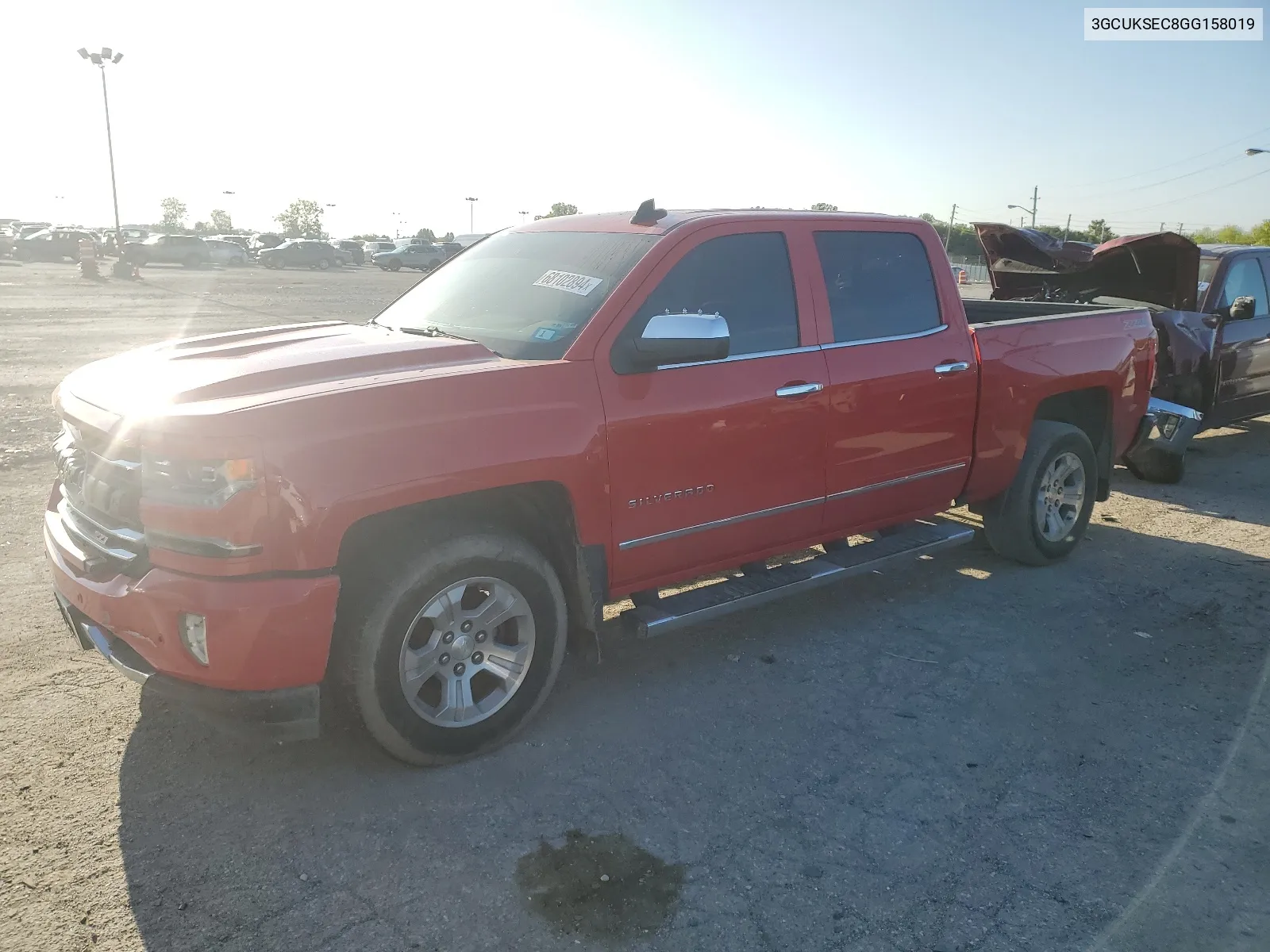 2016 Chevrolet Silverado K1500 Ltz VIN: 3GCUKSEC8GG158019 Lot: 68102894