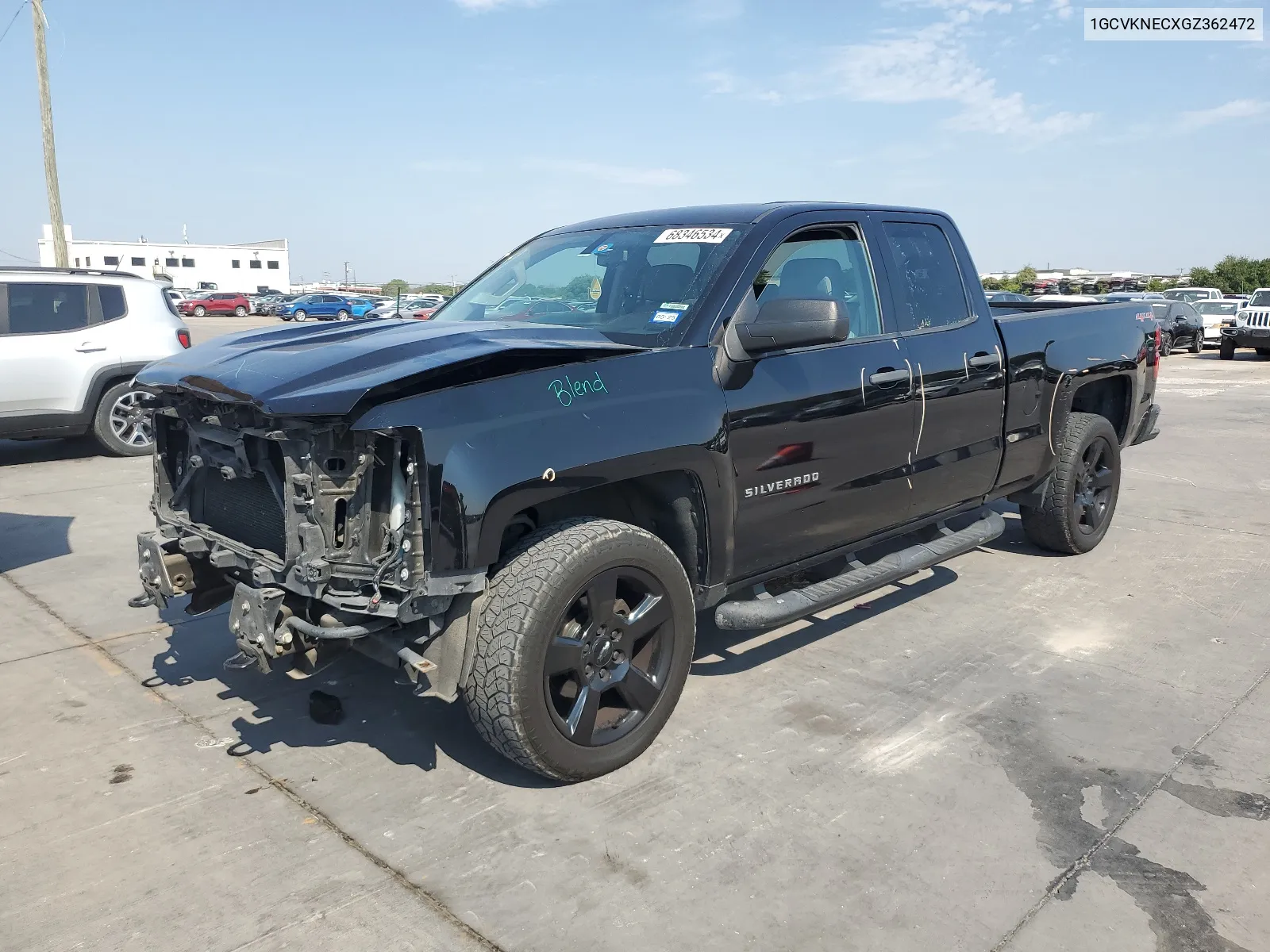 2016 Chevrolet Silverado K1500 VIN: 1GCVKNECXGZ362472 Lot: 68346534