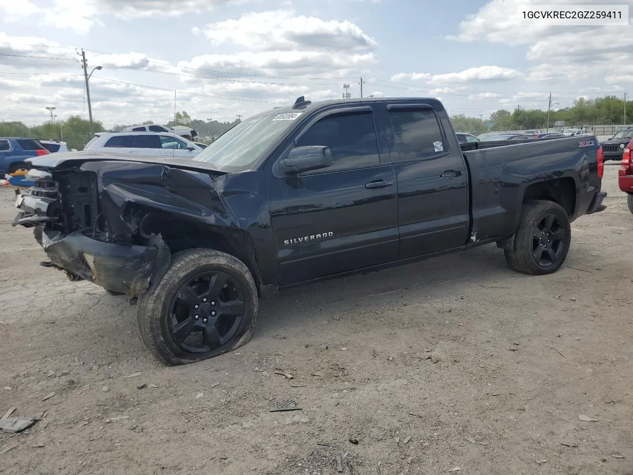 1GCVKREC2GZ259411 2016 Chevrolet Silverado K1500 Lt