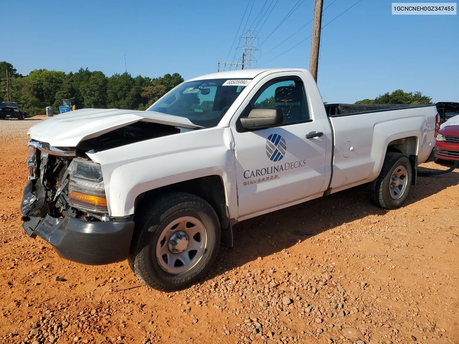 2016 Chevrolet Silverado C1500 VIN: 1GCNCNEH0GZ347455 Lot: 68505994