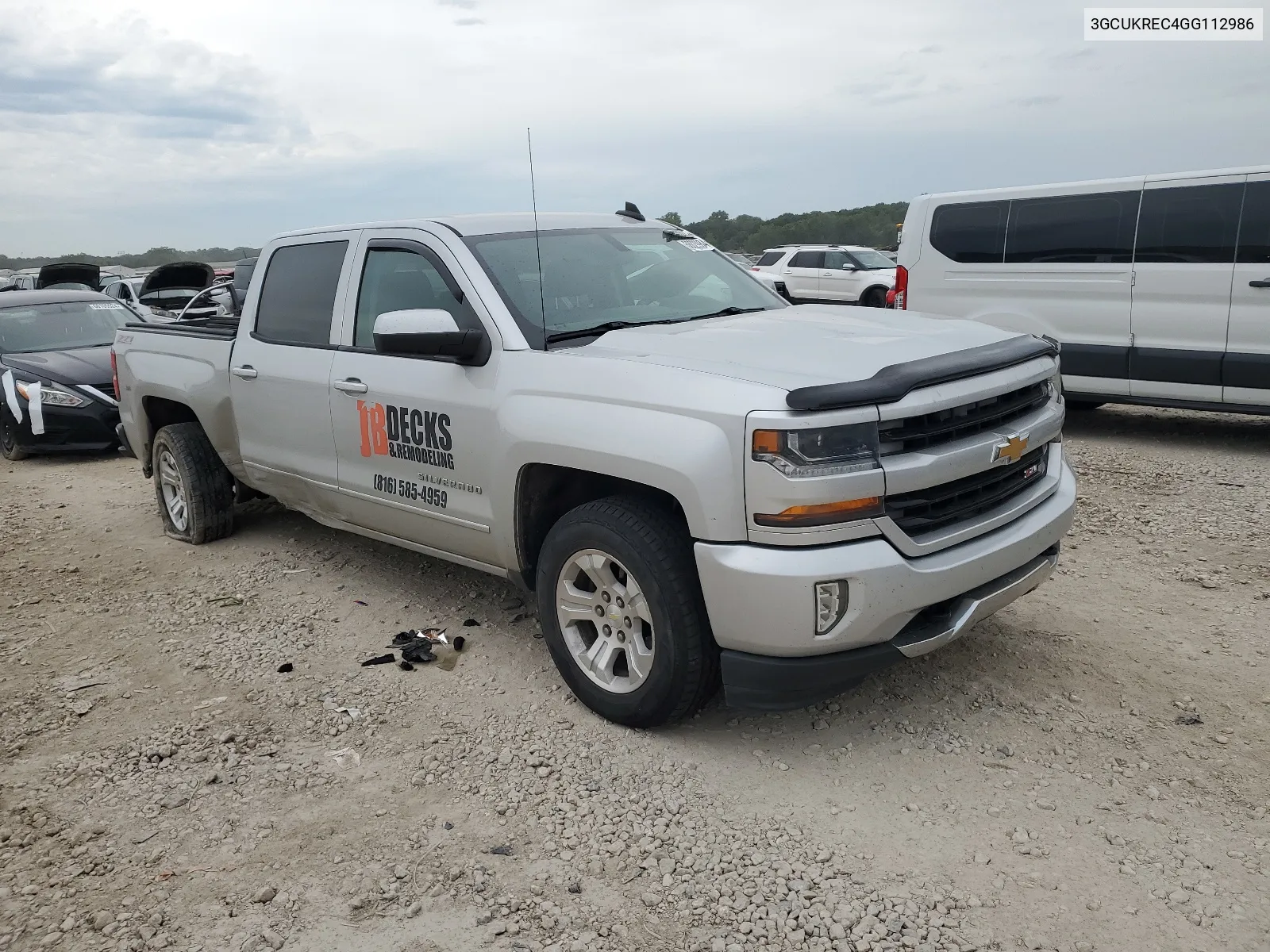 2016 Chevrolet Silverado K1500 Lt VIN: 3GCUKREC4GG112986 Lot: 68829984