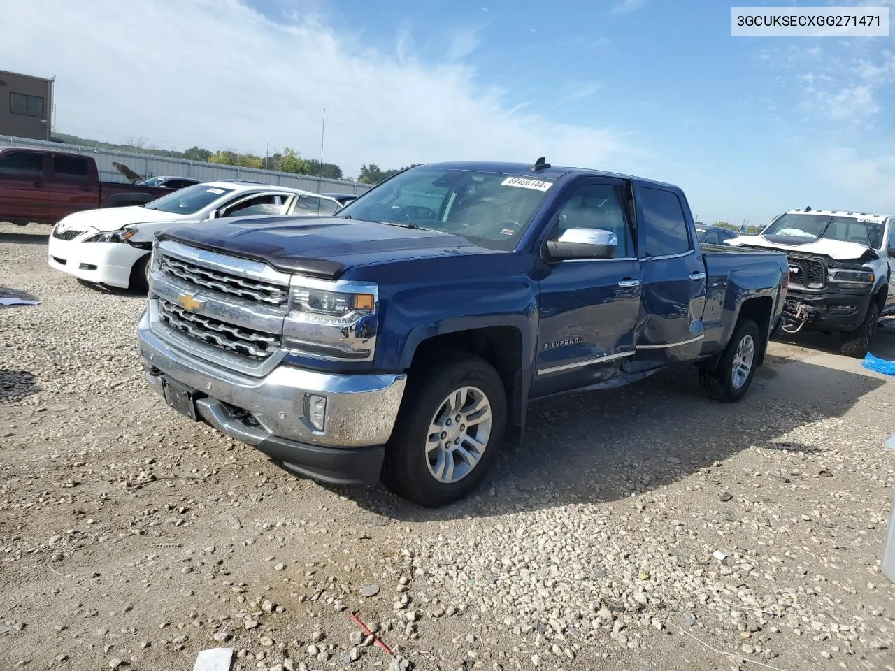 2016 Chevrolet Silverado K1500 Ltz VIN: 3GCUKSECXGG271471 Lot: 69406144