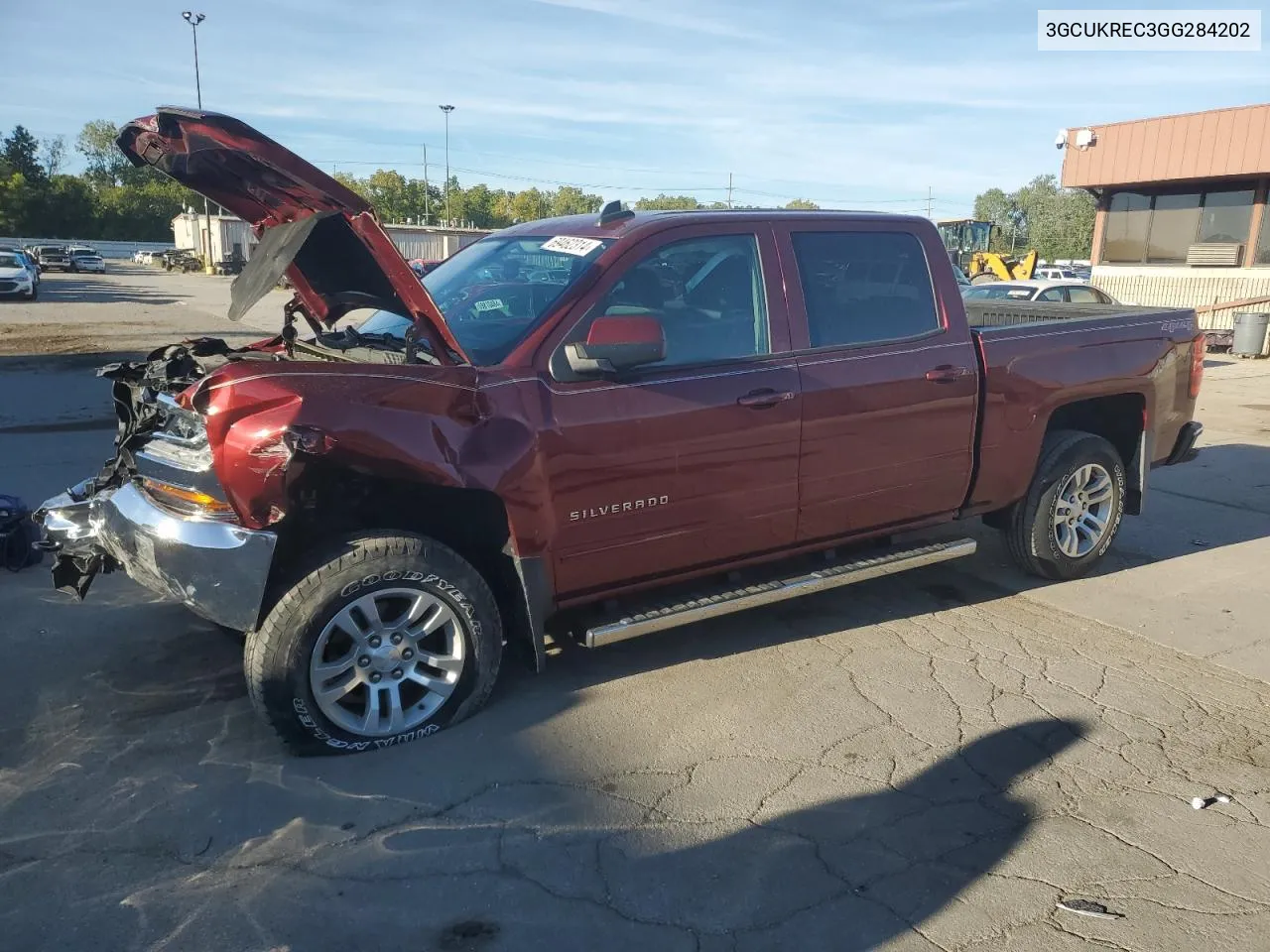 2016 Chevrolet Silverado K1500 Lt VIN: 3GCUKREC3GG284202 Lot: 69462314