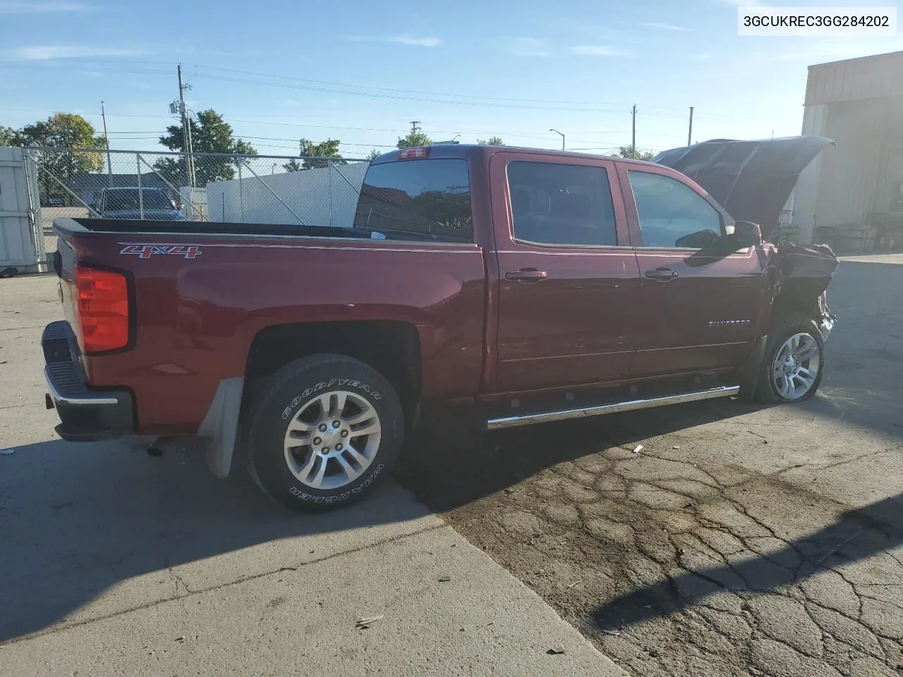 2016 Chevrolet Silverado K1500 Lt VIN: 3GCUKREC3GG284202 Lot: 69462314