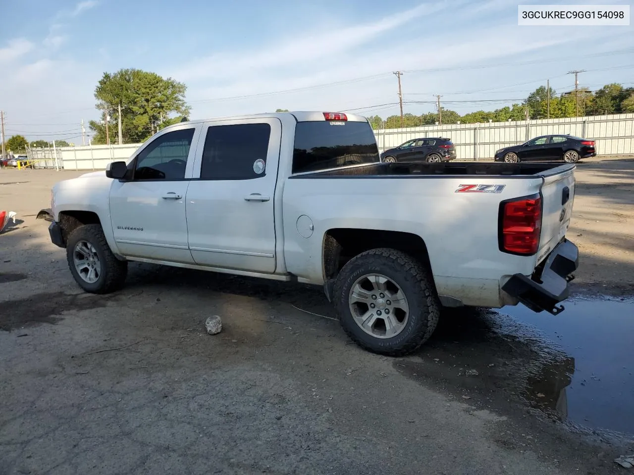 3GCUKREC9GG154098 2016 Chevrolet Silverado K1500 Lt