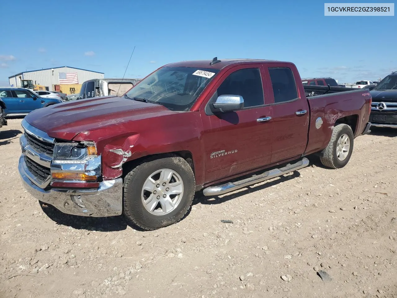 2016 Chevrolet Silverado K1500 Lt VIN: 1GCVKREC2GZ398521 Lot: 69879454