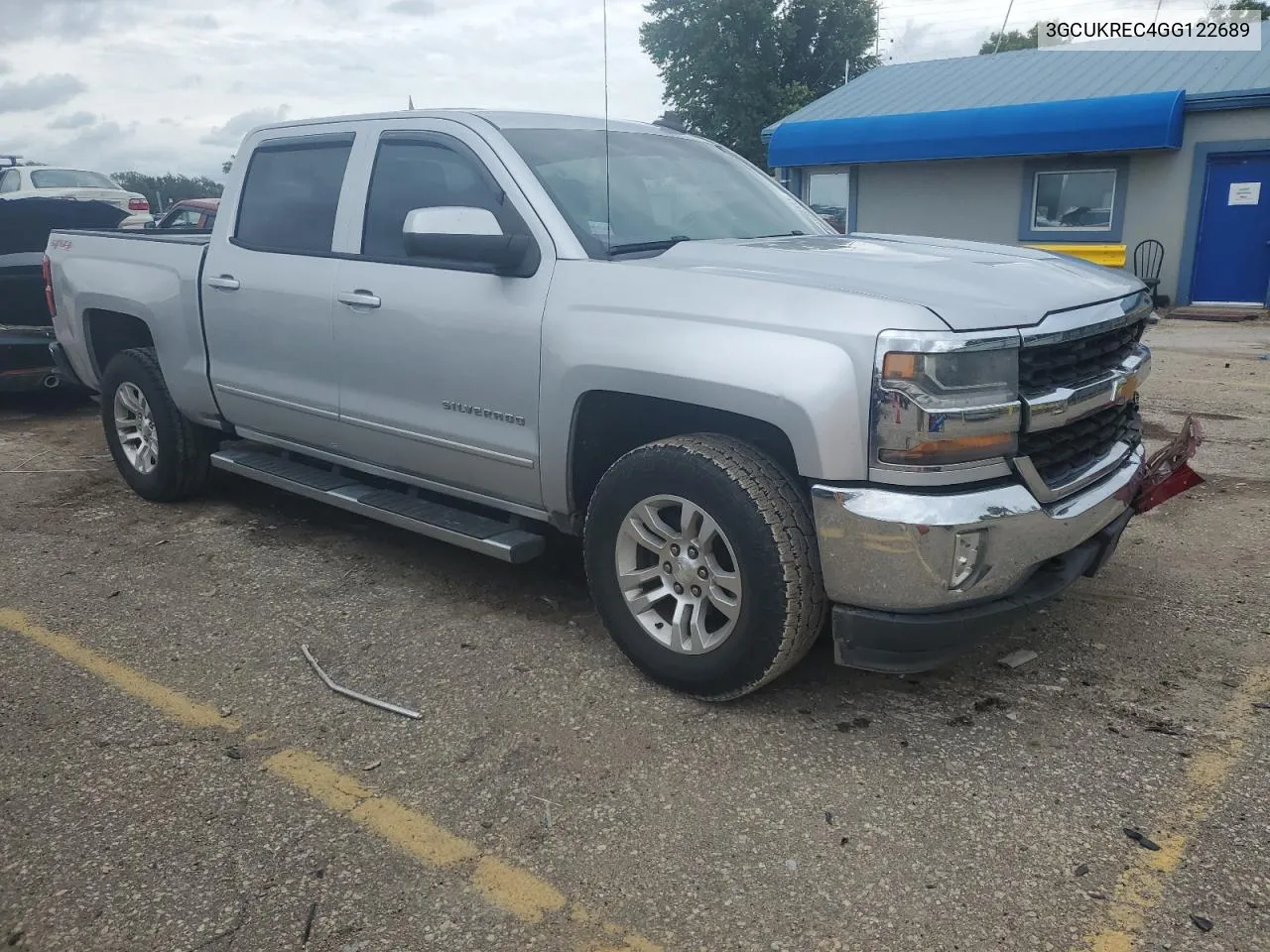 2016 Chevrolet Silverado K1500 Lt VIN: 3GCUKREC4GG122689 Lot: 69998864