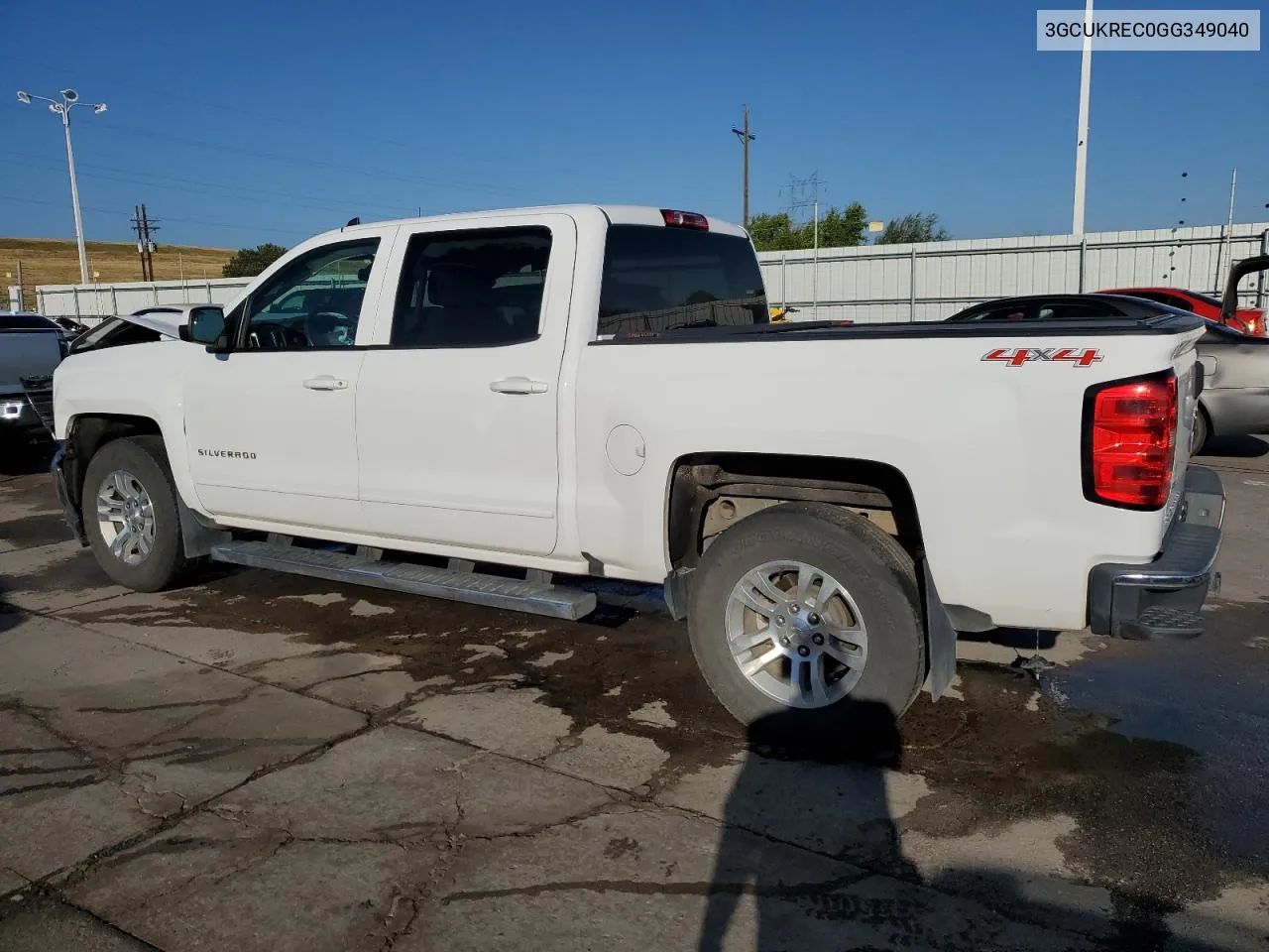 2016 Chevrolet Silverado K1500 Lt VIN: 3GCUKREC0GG349040 Lot: 70051294