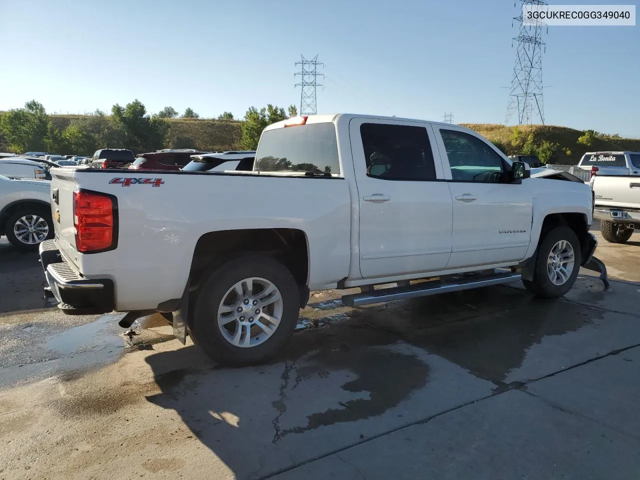 2016 Chevrolet Silverado K1500 Lt VIN: 3GCUKREC0GG349040 Lot: 70051294