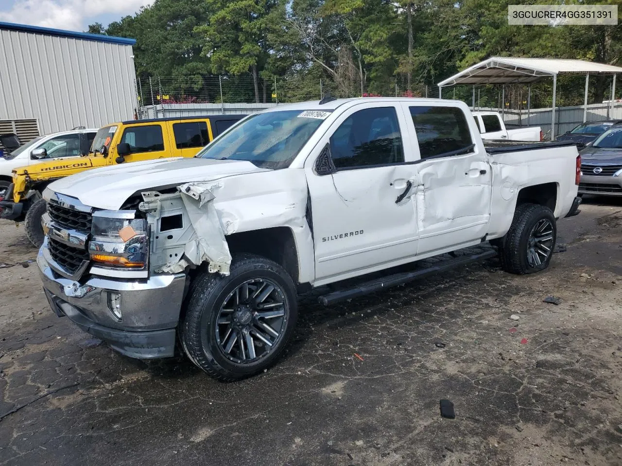 2016 Chevrolet Silverado C1500 Lt VIN: 3GCUCRER4GG351391 Lot: 70097964