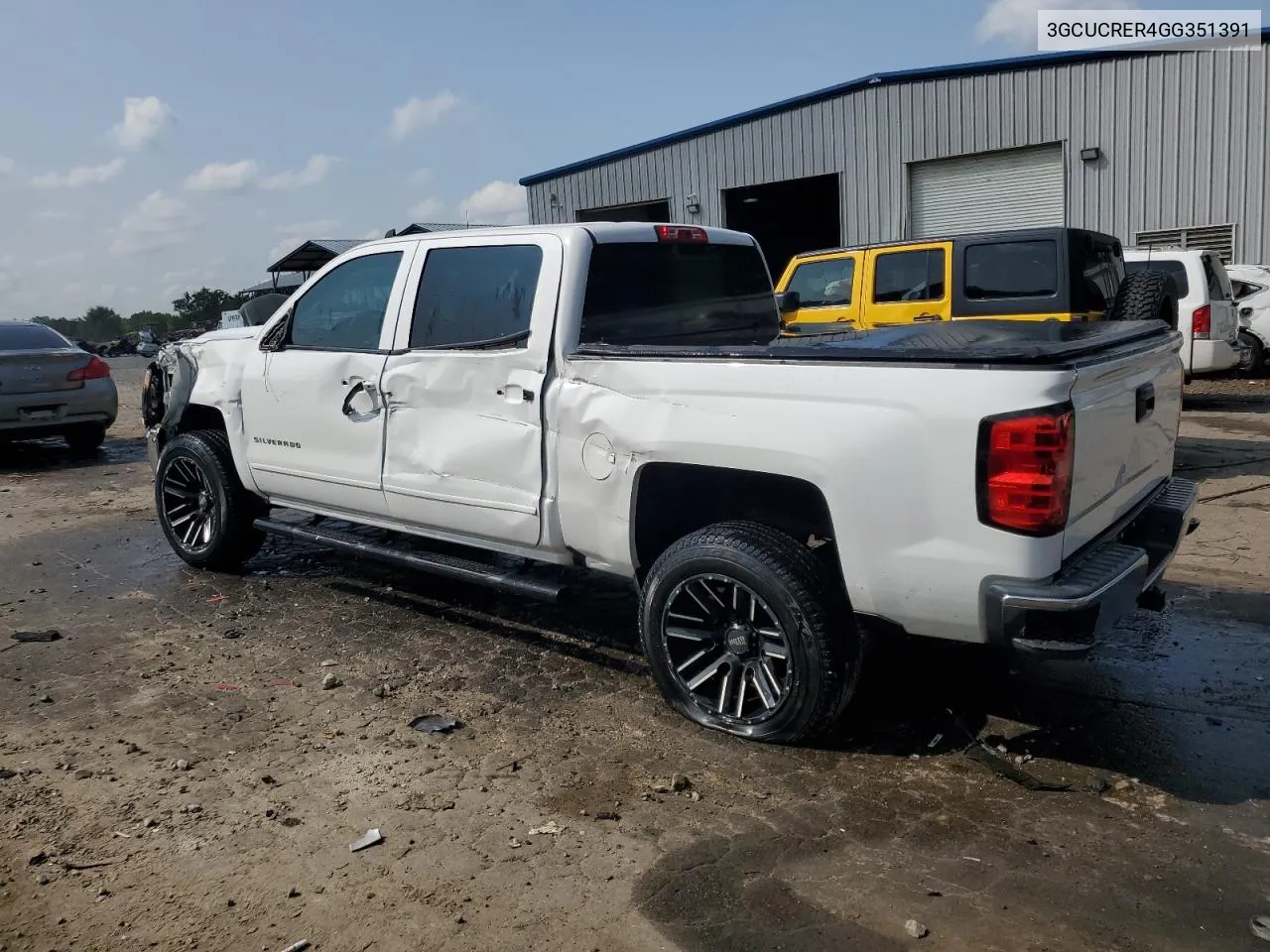 2016 Chevrolet Silverado C1500 Lt VIN: 3GCUCRER4GG351391 Lot: 70097964