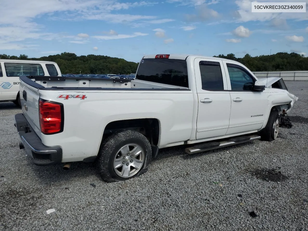 1GCVKREC3GZ340059 2016 Chevrolet Silverado K1500 Lt