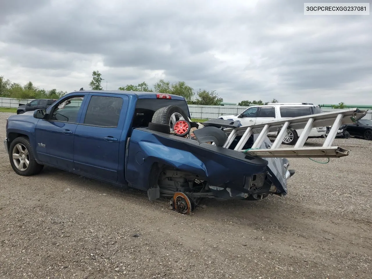 2016 Chevrolet Silverado C1500 Lt VIN: 3GCPCRECXGG237081 Lot: 70759754