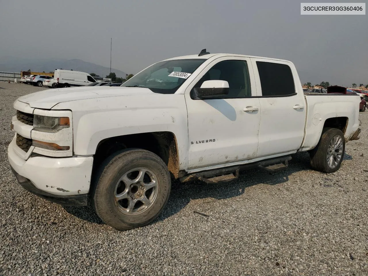 2016 Chevrolet Silverado C1500 Lt VIN: 3GCUCRER3GG360406 Lot: 70853004