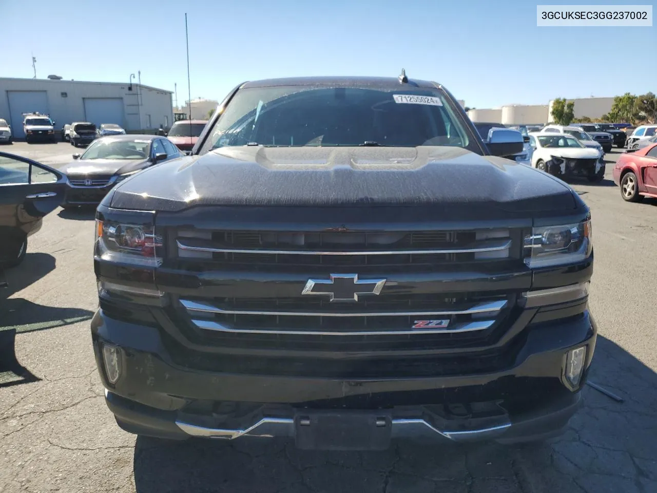 2016 Chevrolet Silverado K1500 Ltz VIN: 3GCUKSEC3GG237002 Lot: 71255024