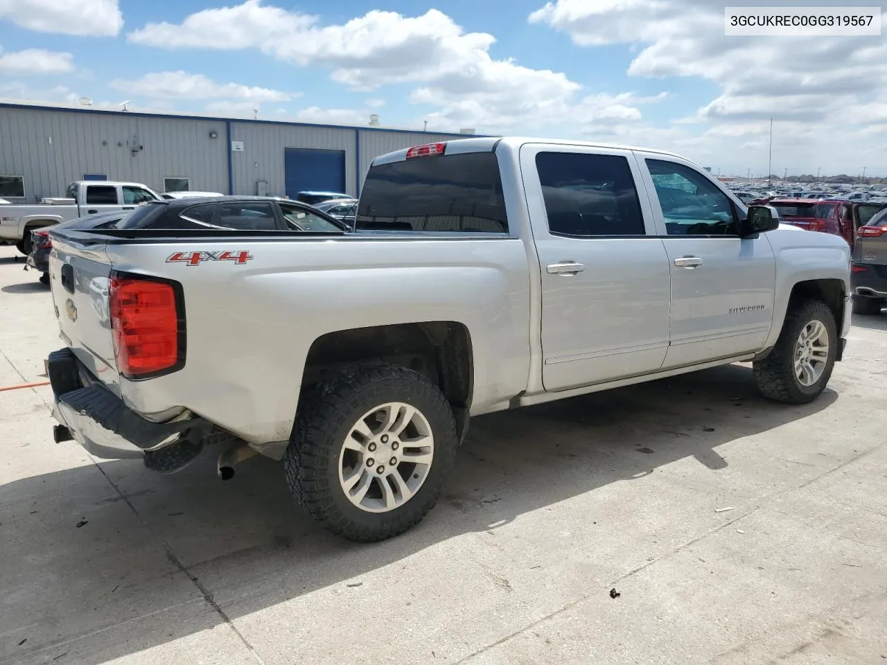 2016 Chevrolet Silverado K1500 Lt VIN: 3GCUKREC0GG319567 Lot: 71400014