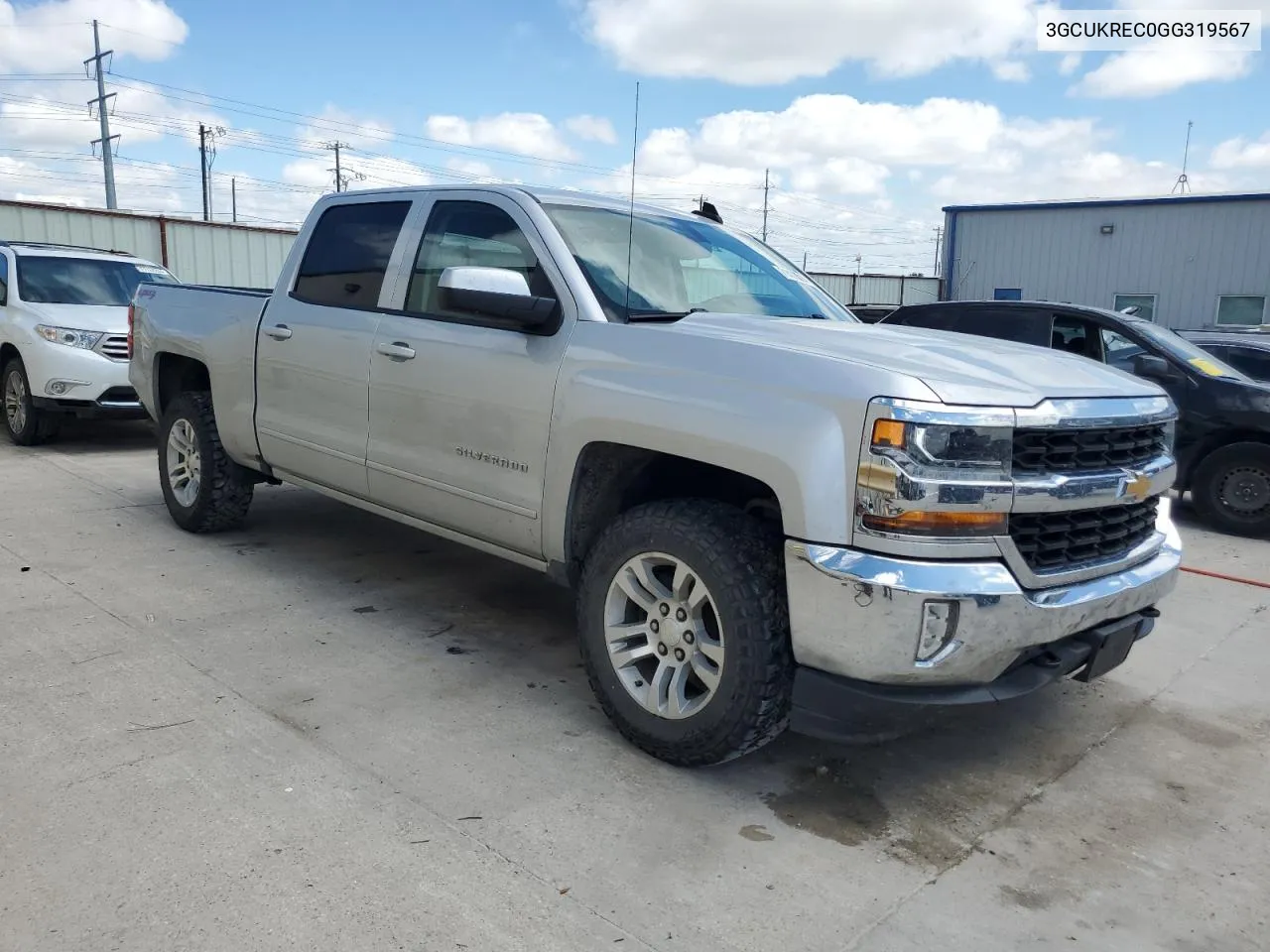 2016 Chevrolet Silverado K1500 Lt VIN: 3GCUKREC0GG319567 Lot: 71400014