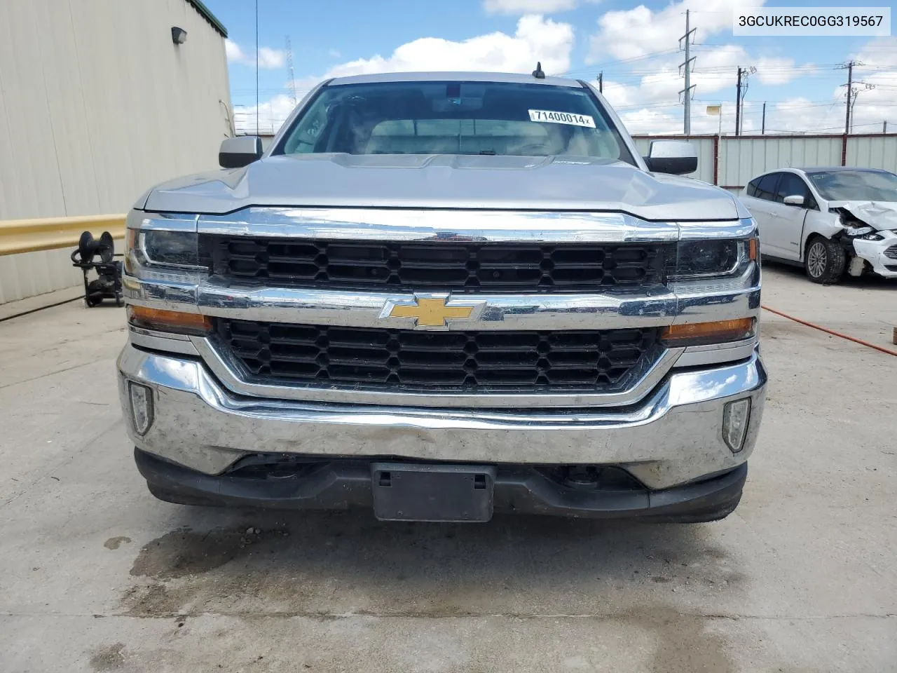 2016 Chevrolet Silverado K1500 Lt VIN: 3GCUKREC0GG319567 Lot: 71400014