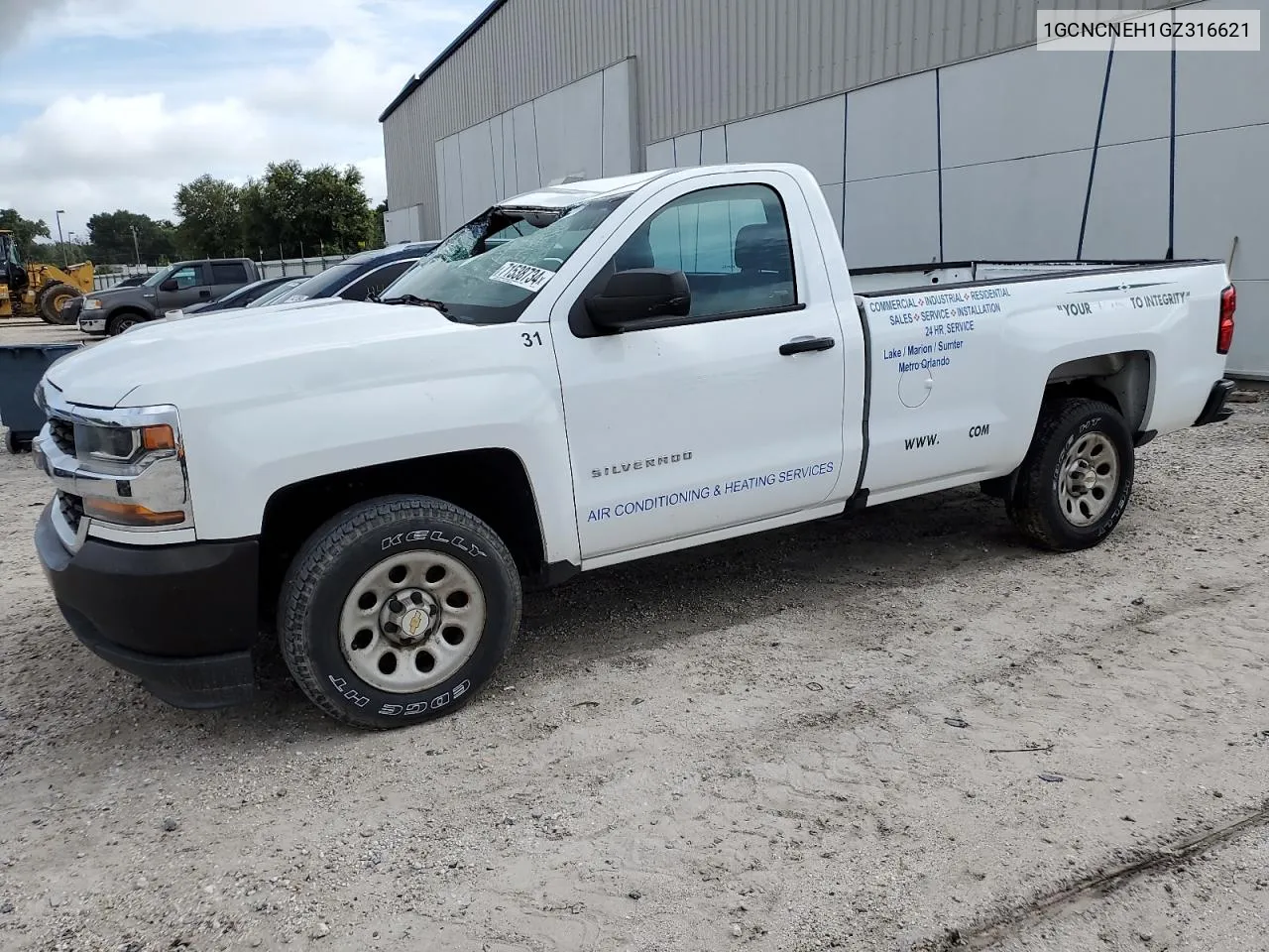 2016 Chevrolet Silverado C1500 VIN: 1GCNCNEH1GZ316621 Lot: 71538734