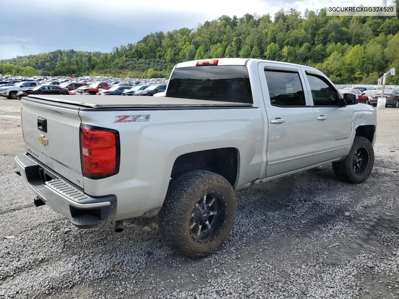 2016 Chevrolet Silverado K1500 Lt VIN: 3GCUKRECXGG324520 Lot: 71585904