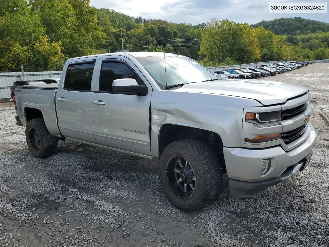 2016 Chevrolet Silverado K1500 Lt VIN: 3GCUKRECXGG324520 Lot: 71585904