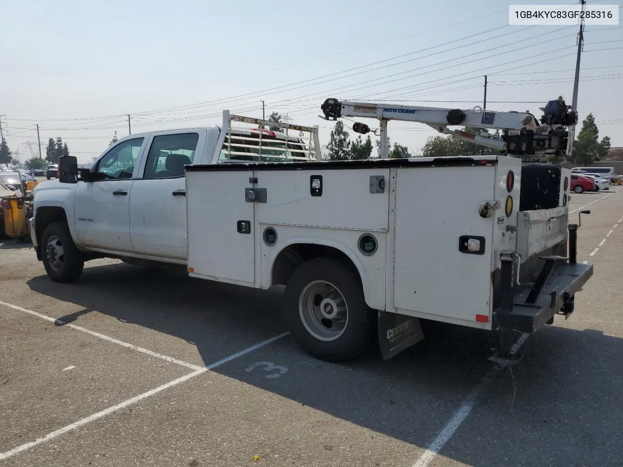 2016 Chevrolet Silverado K3500 VIN: 1GB4KYC83GF285316 Lot: 71622494