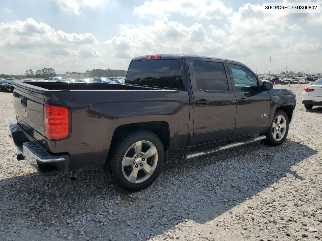 2016 Chevrolet Silverado C1500 Lt VIN: 3GCPCREC7GG300802 Lot: 71628294