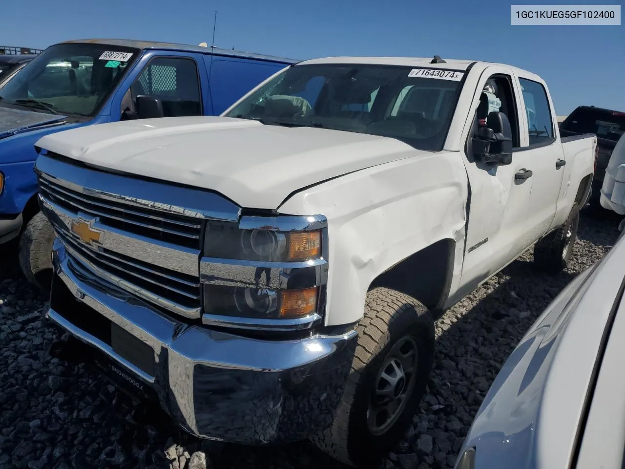 2016 Chevrolet Silverado K2500 Heavy Duty VIN: 1GC1KUEG5GF102400 Lot: 71643074