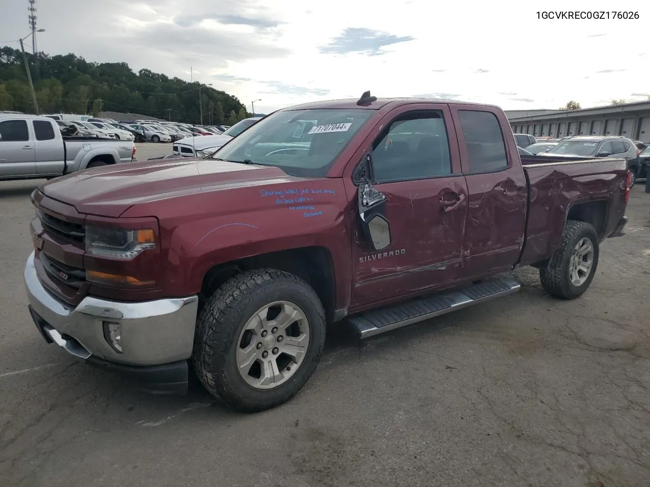 2016 Chevrolet Silverado K1500 Lt VIN: 1GCVKREC0GZ176026 Lot: 71707044