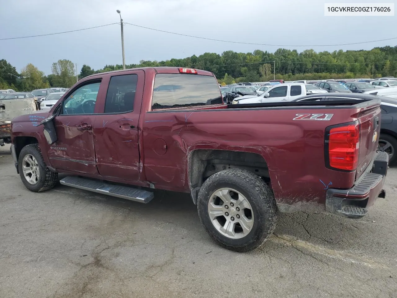 2016 Chevrolet Silverado K1500 Lt VIN: 1GCVKREC0GZ176026 Lot: 71707044