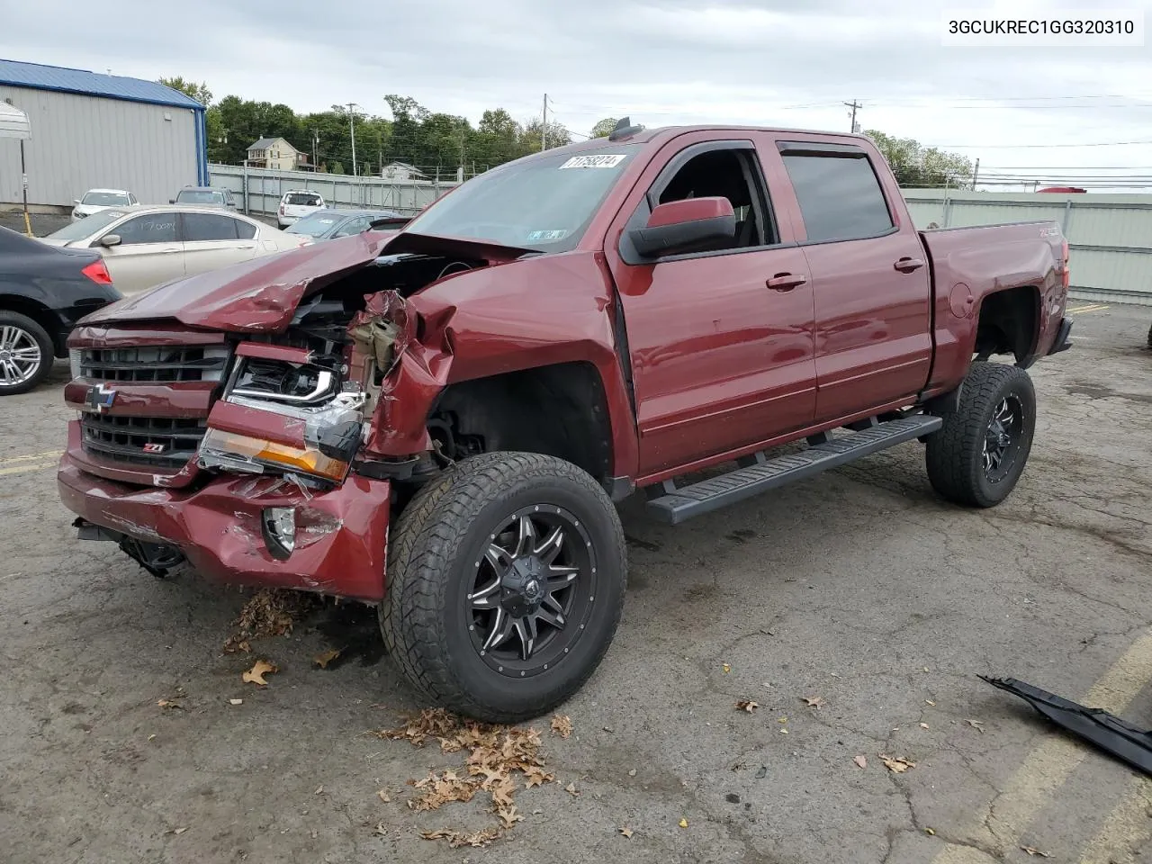 2016 Chevrolet Silverado K1500 Lt VIN: 3GCUKREC1GG320310 Lot: 71758274