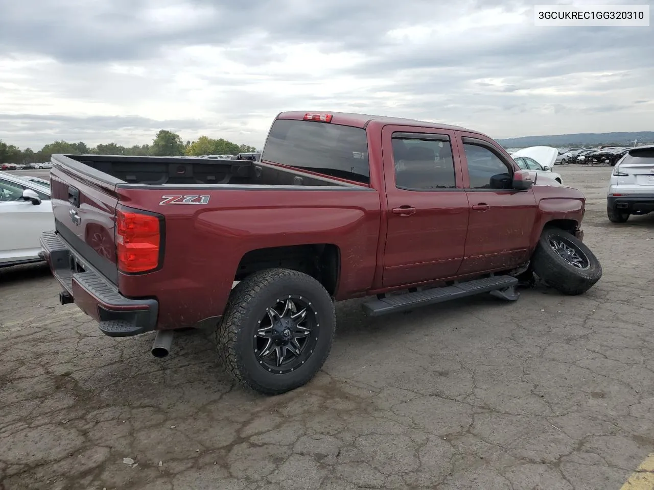 2016 Chevrolet Silverado K1500 Lt VIN: 3GCUKREC1GG320310 Lot: 71758274