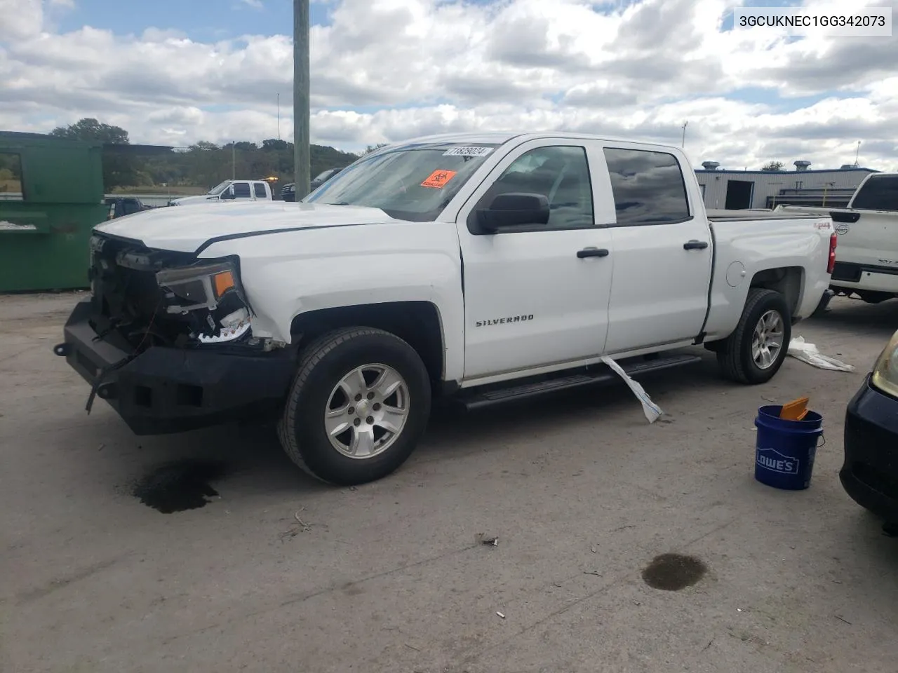 2016 Chevrolet Silverado K1500 VIN: 3GCUKNEC1GG342073 Lot: 71829024