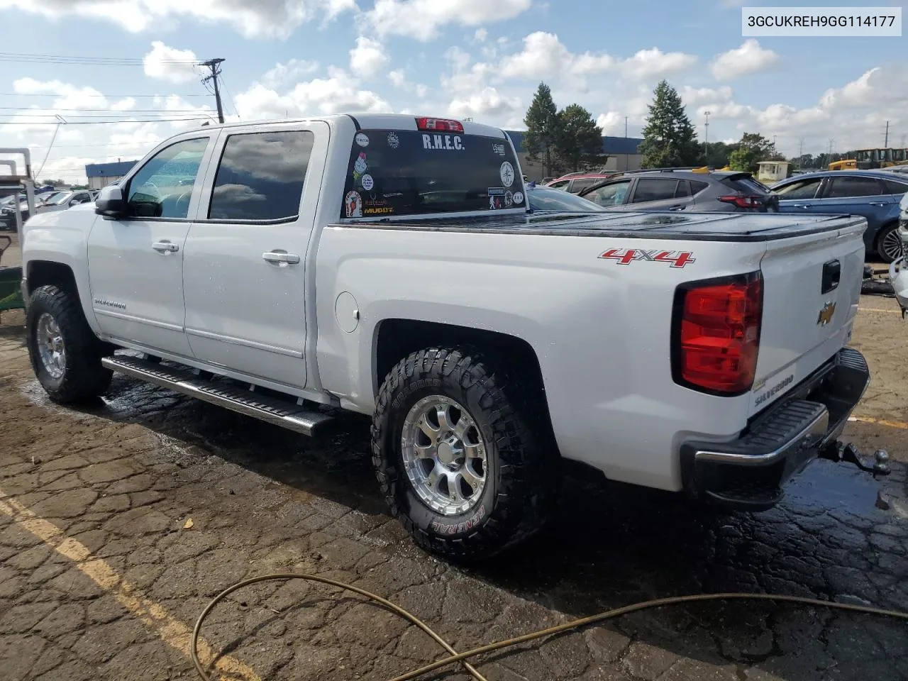 2016 Chevrolet Silverado K1500 Lt VIN: 3GCUKREH9GG114177 Lot: 72062764