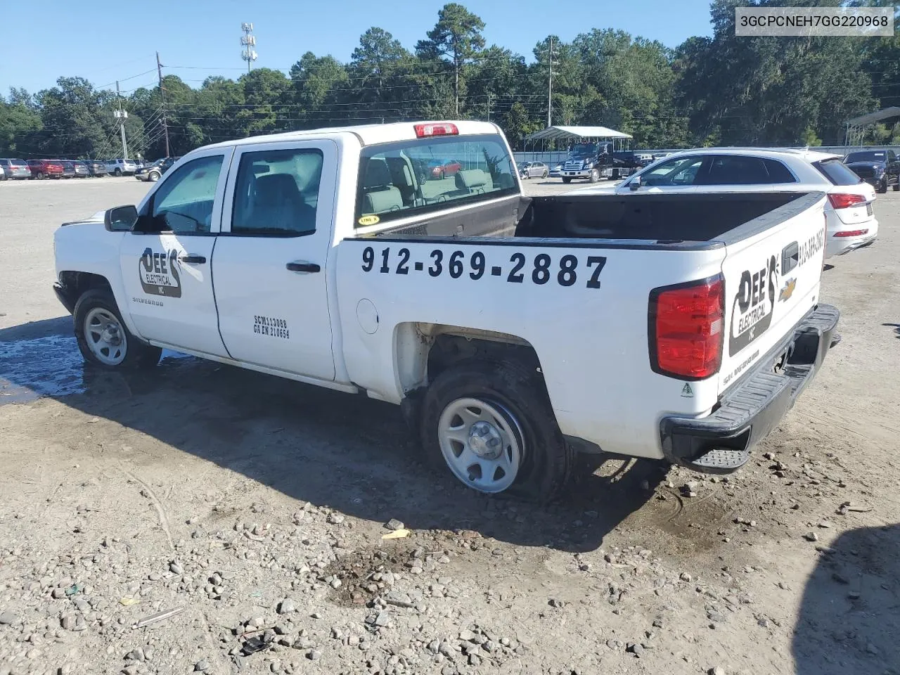 2016 Chevrolet Silverado C1500 VIN: 3GCPCNEH7GG220968 Lot: 72214334