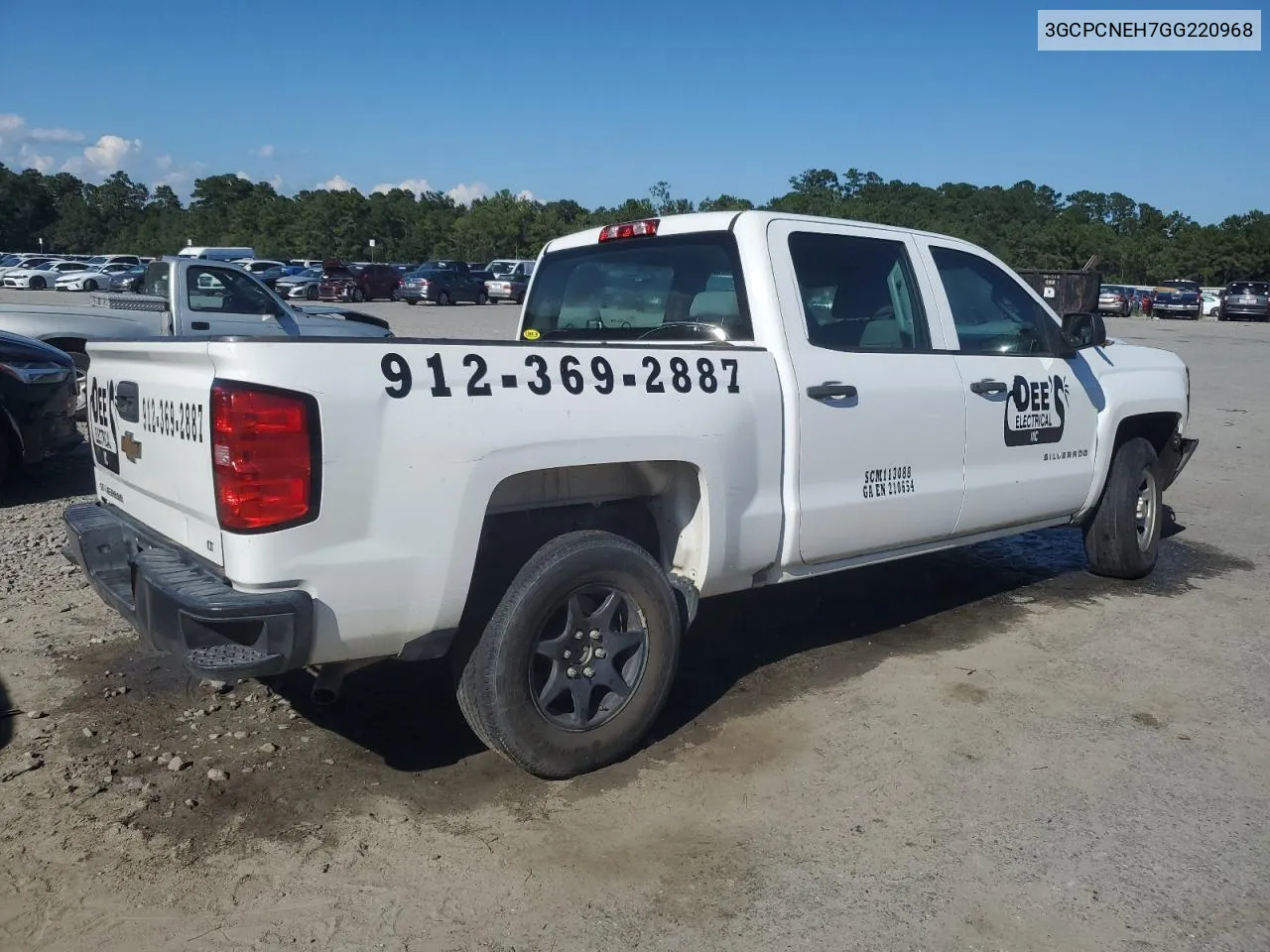 2016 Chevrolet Silverado C1500 VIN: 3GCPCNEH7GG220968 Lot: 72214334