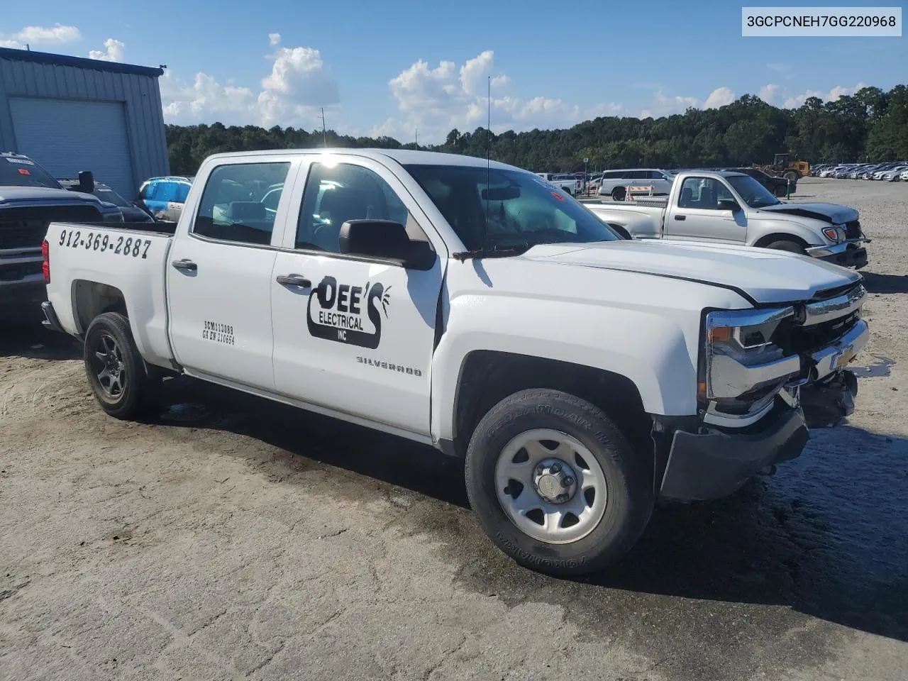 2016 Chevrolet Silverado C1500 VIN: 3GCPCNEH7GG220968 Lot: 72214334