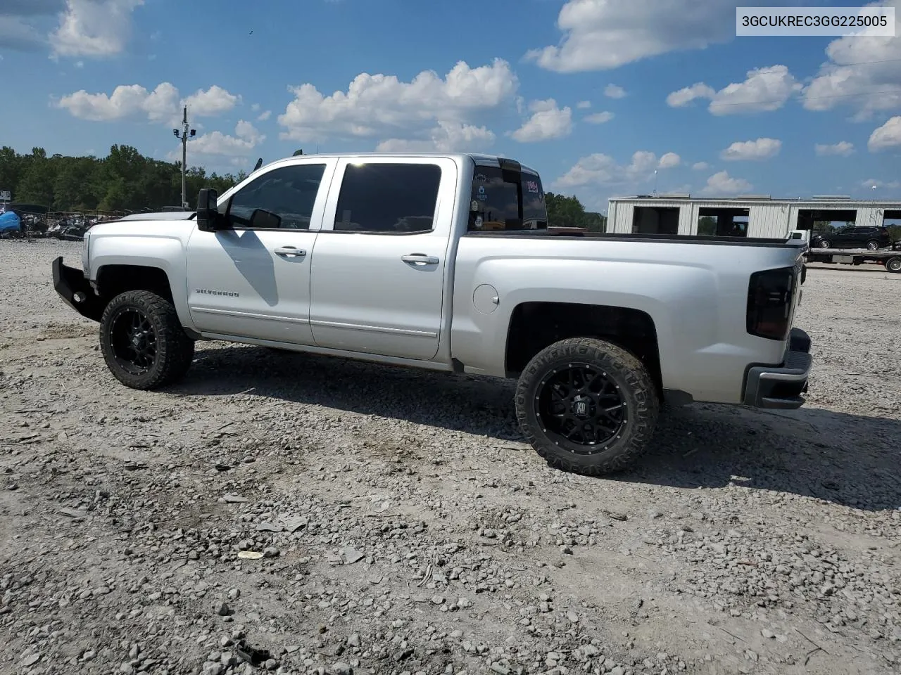 2016 Chevrolet Silverado K1500 Lt VIN: 3GCUKREC3GG225005 Lot: 72260044