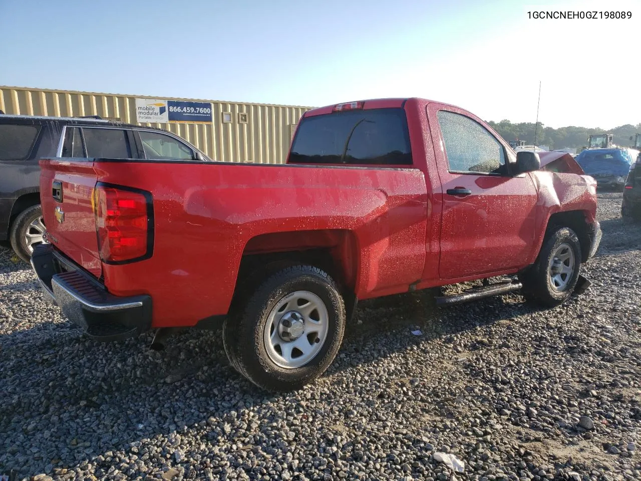 2016 Chevrolet Silverado C1500 VIN: 1GCNCNEH0GZ198089 Lot: 72380504