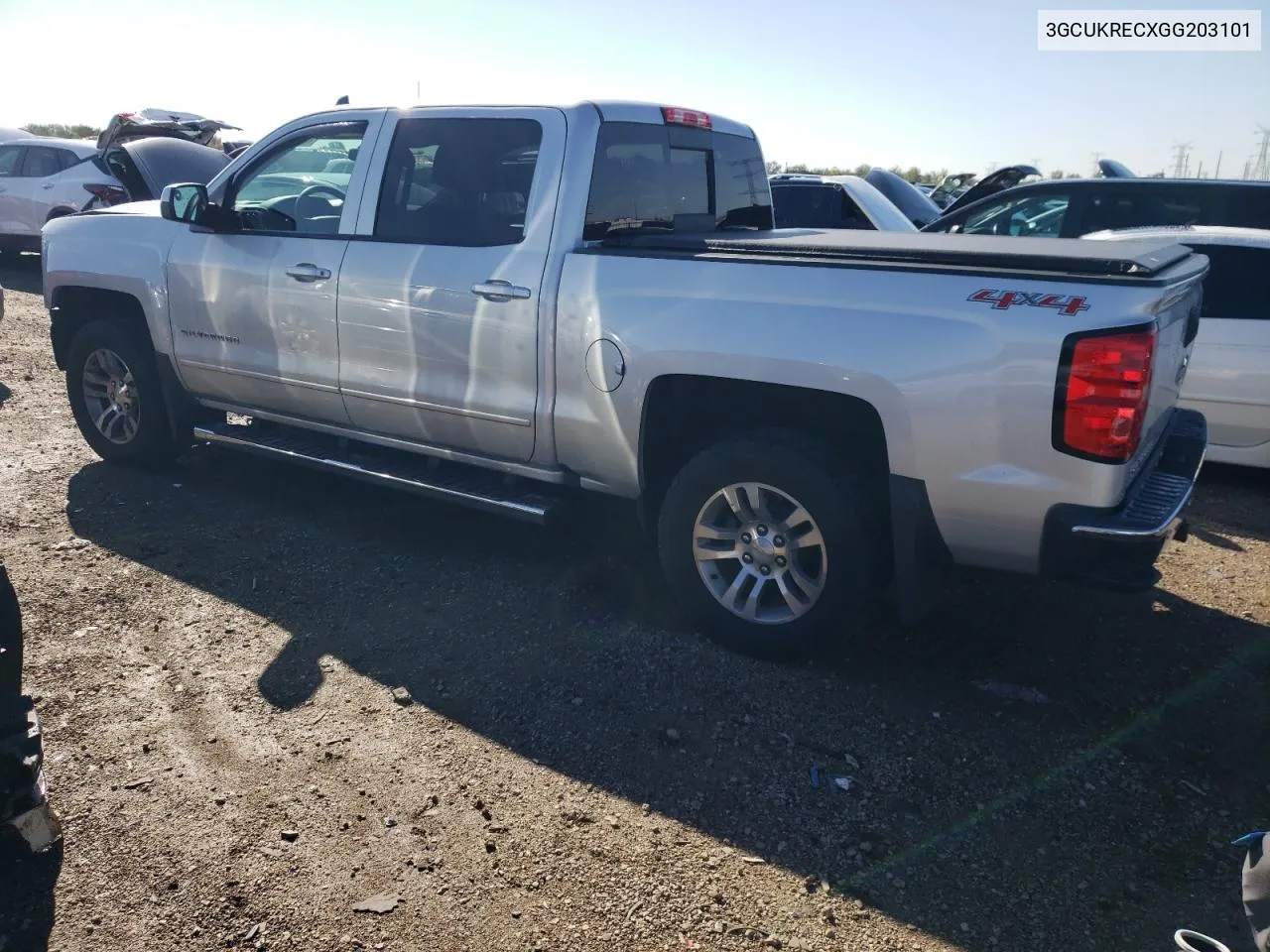 2016 Chevrolet Silverado K1500 Lt VIN: 3GCUKRECXGG203101 Lot: 72429834