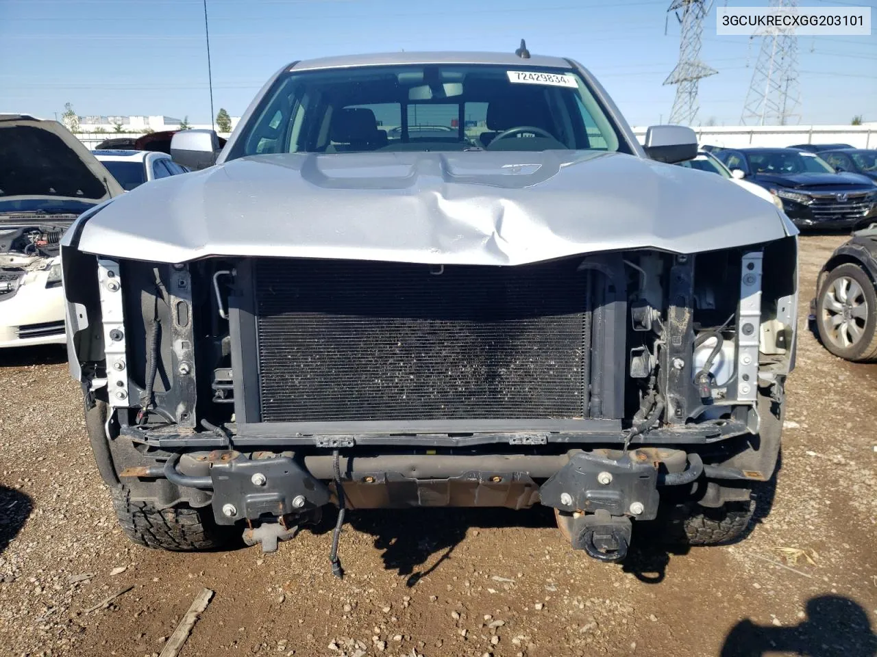 3GCUKRECXGG203101 2016 Chevrolet Silverado K1500 Lt