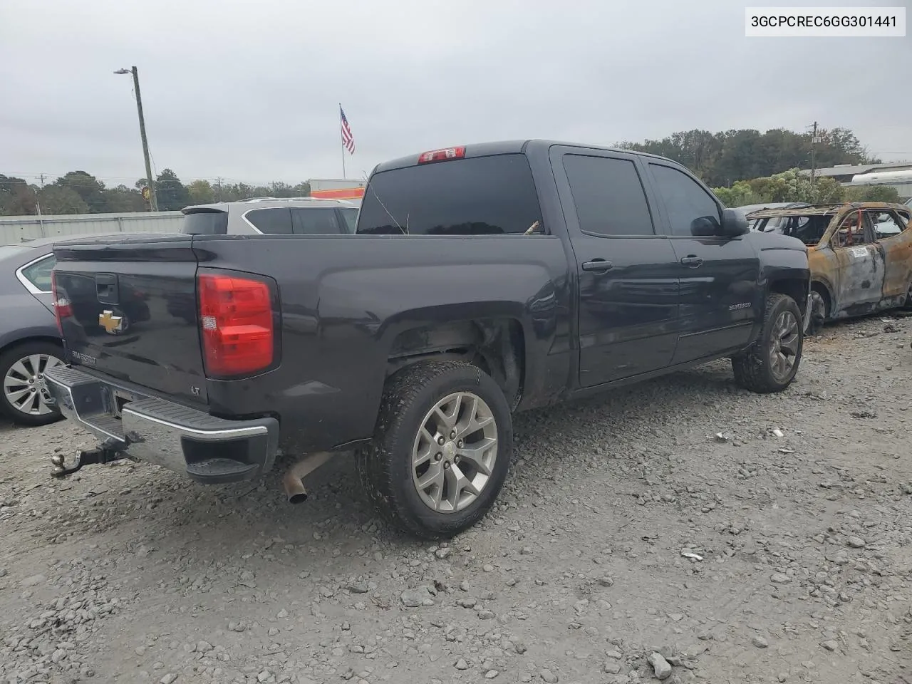 2016 Chevrolet Silverado C1500 Lt VIN: 3GCPCREC6GG301441 Lot: 72467534