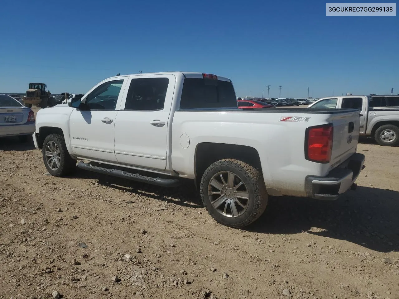 2016 Chevrolet Silverado K1500 Lt VIN: 3GCUKREC7GG299138 Lot: 72554194